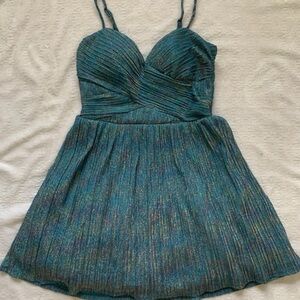 City Vibe Fairy Whimsical homecoming Prom Teal dress sparkling 7